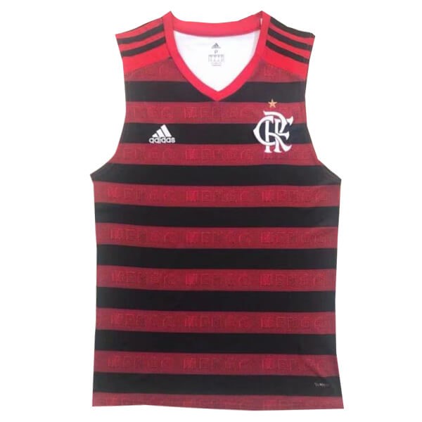 Maillot Football Flamengo Domicile Sin Mangas 2019-20 Rouge